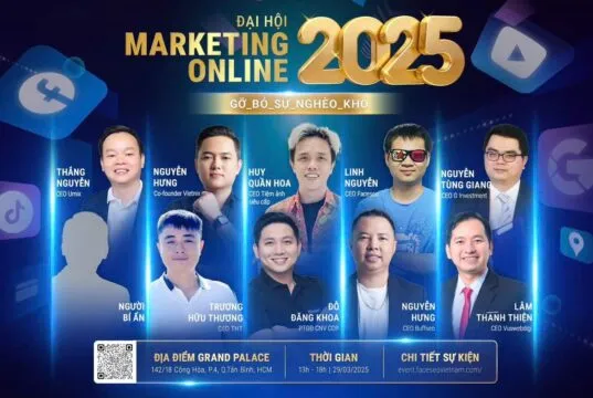 Sự kiện Đại hội Marketing Online 2025 - Gỡ bỏ sự nghèo khó